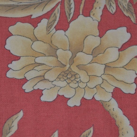 Ralph Lauren Bedding Ralph Lauren Villa Camelia Salmonredtan Queen Duvet Cover 0 Cotton